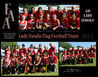 2013 Lady Hawks Flag Football Team